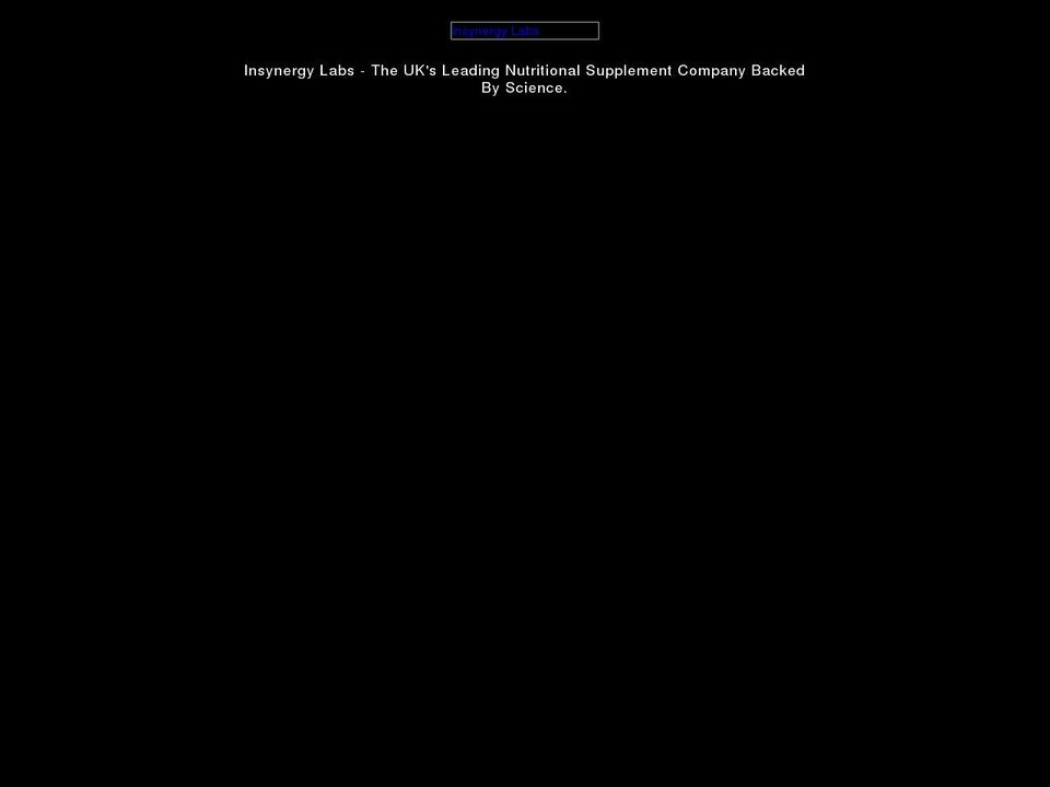 insynergy-labs.com shopify website screenshot