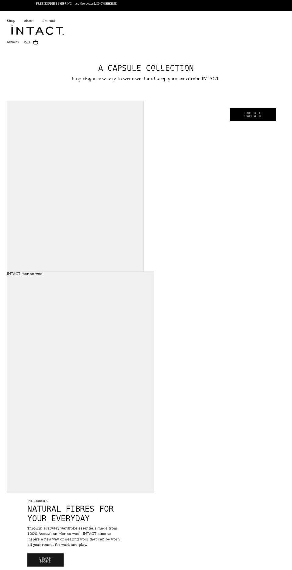 intactco.com shopify website screenshot