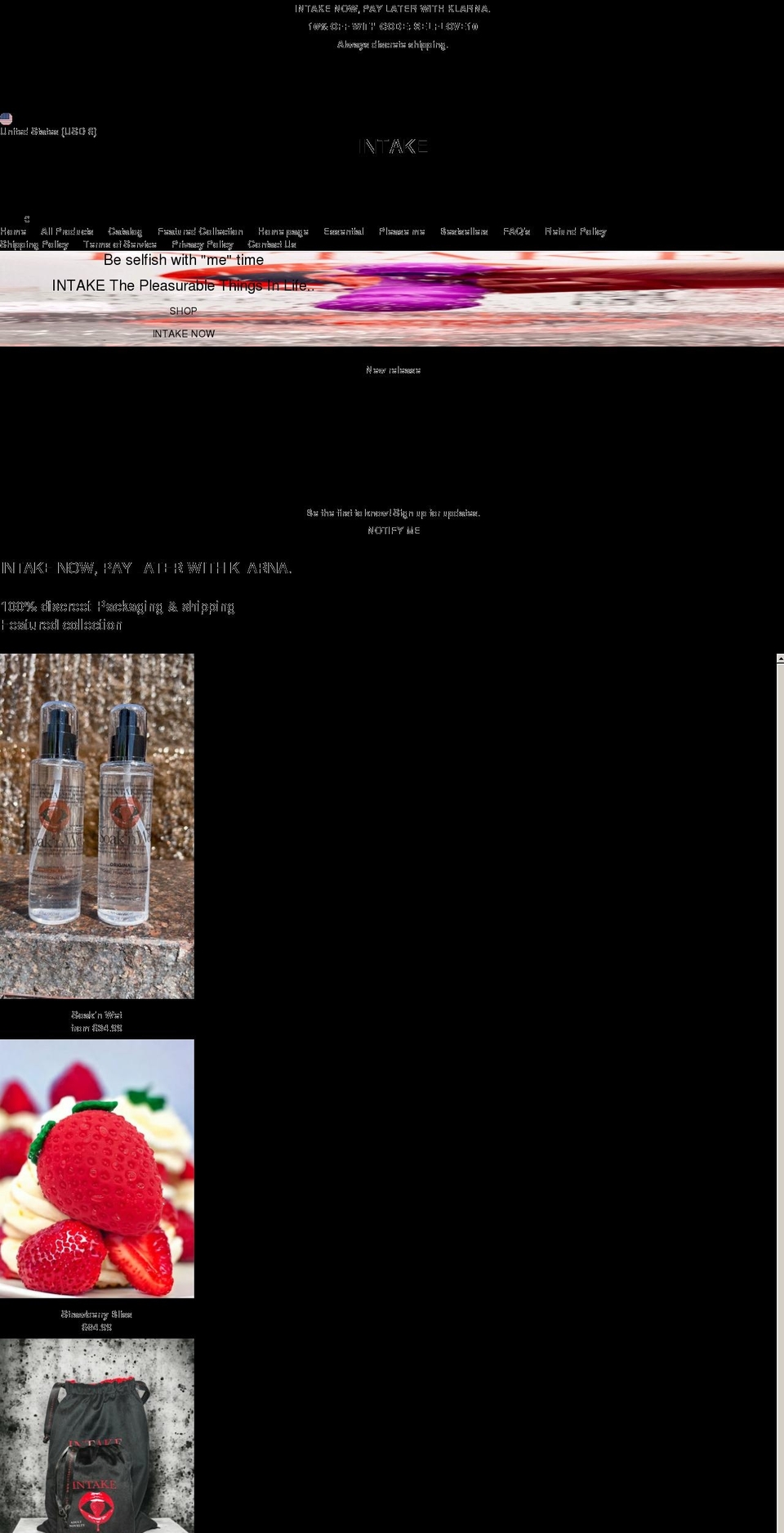 intakezone.net shopify website screenshot