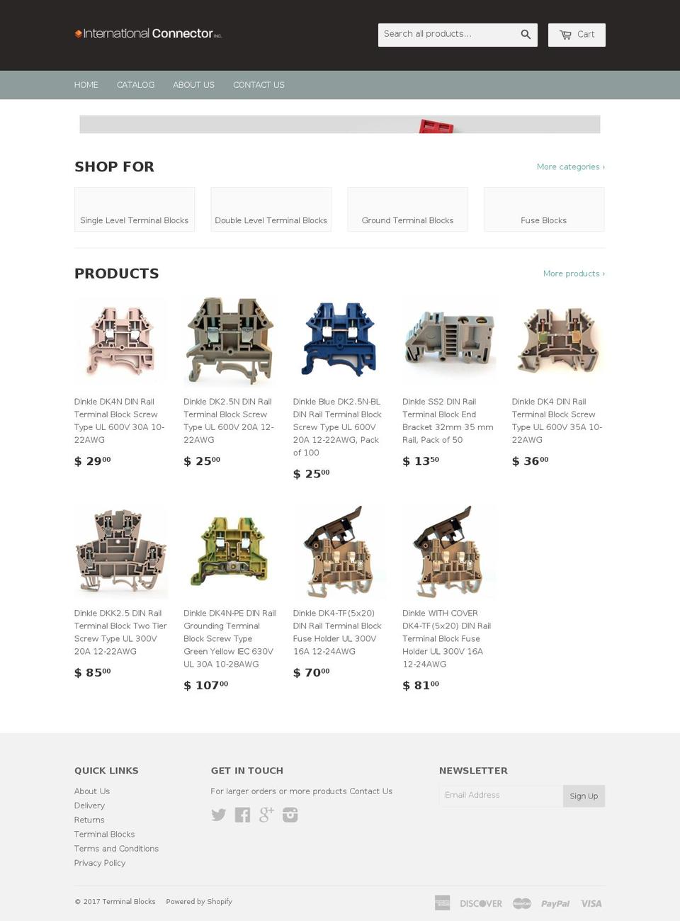 ELECTRO Shopify theme site example intconnector.com