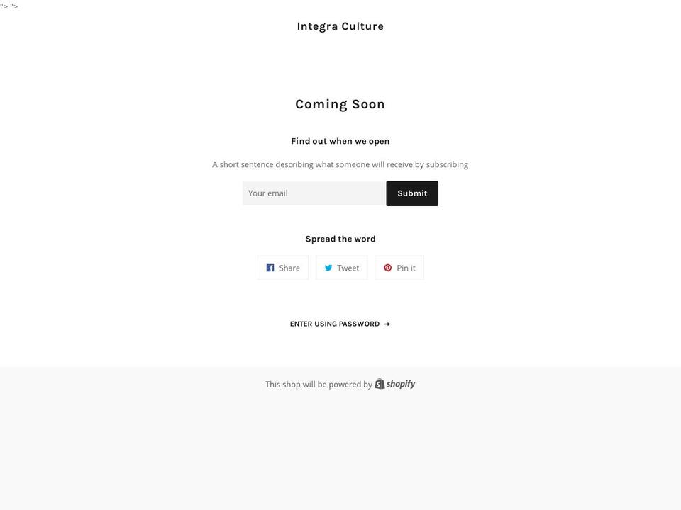 integra-culture.com — Shopify storefront screenshot