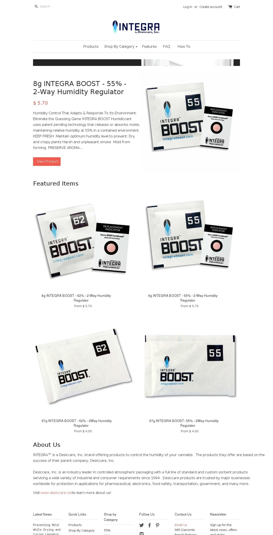 integraboost.com shopify website screenshot