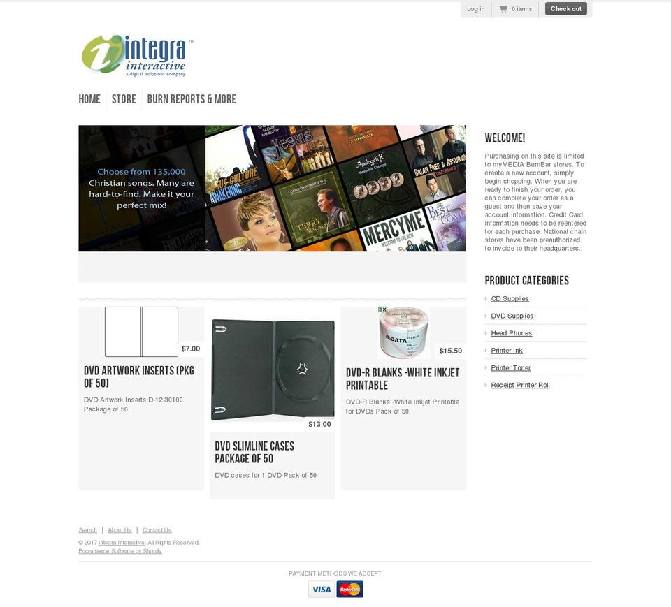 integrainteractive.net shopify website screenshot