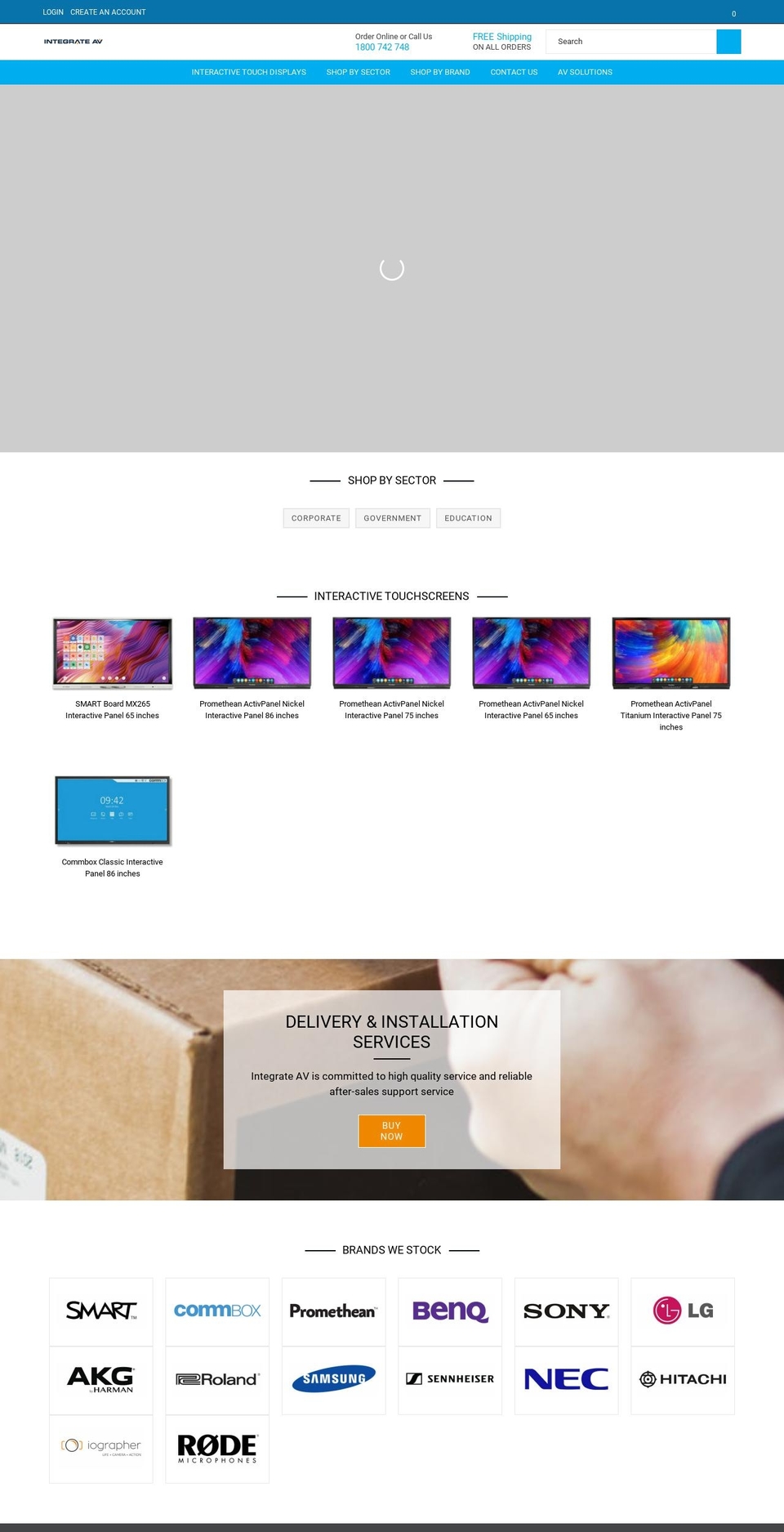 nexgeek Shopify theme site example integrateav.shop