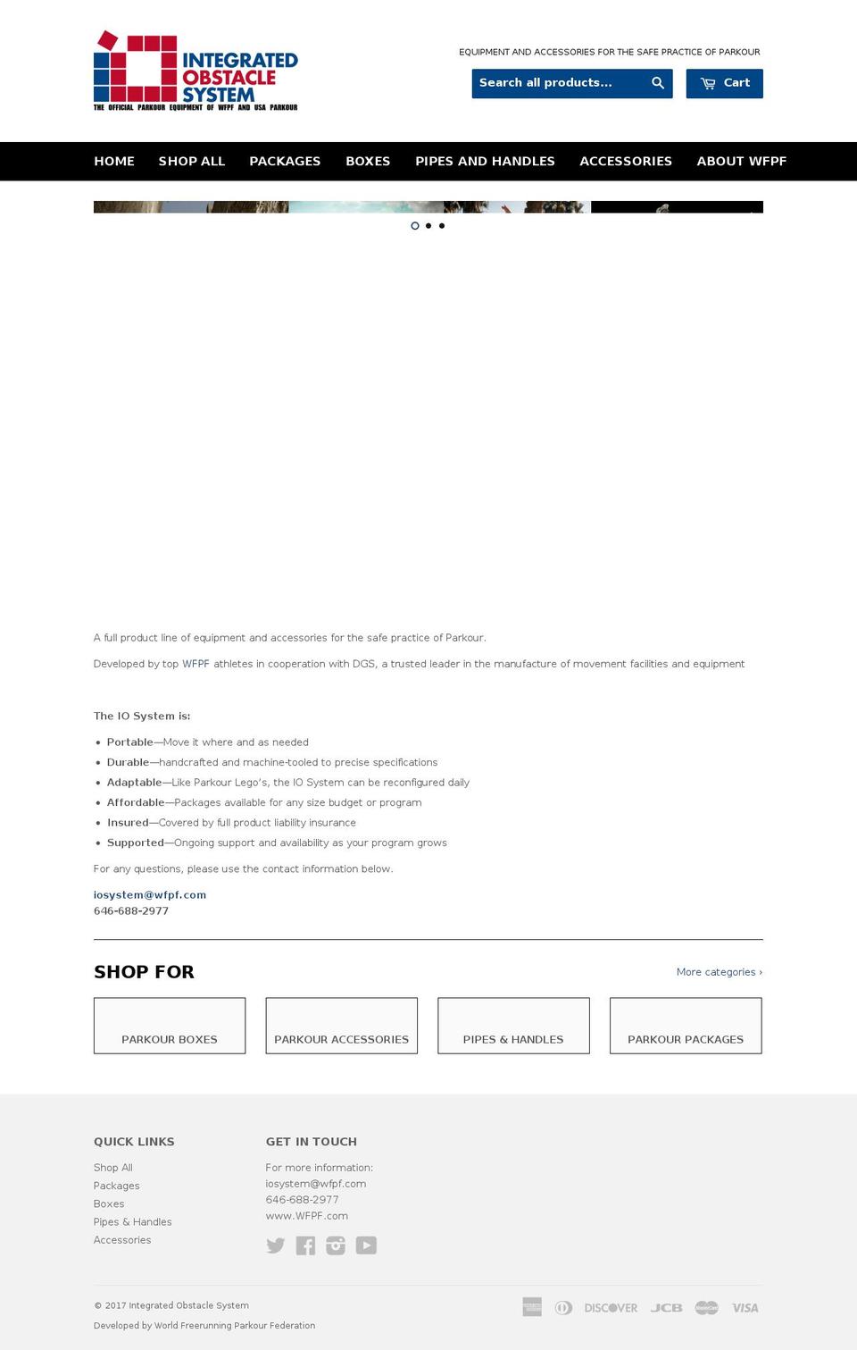 integratedobstacles.com shopify website screenshot