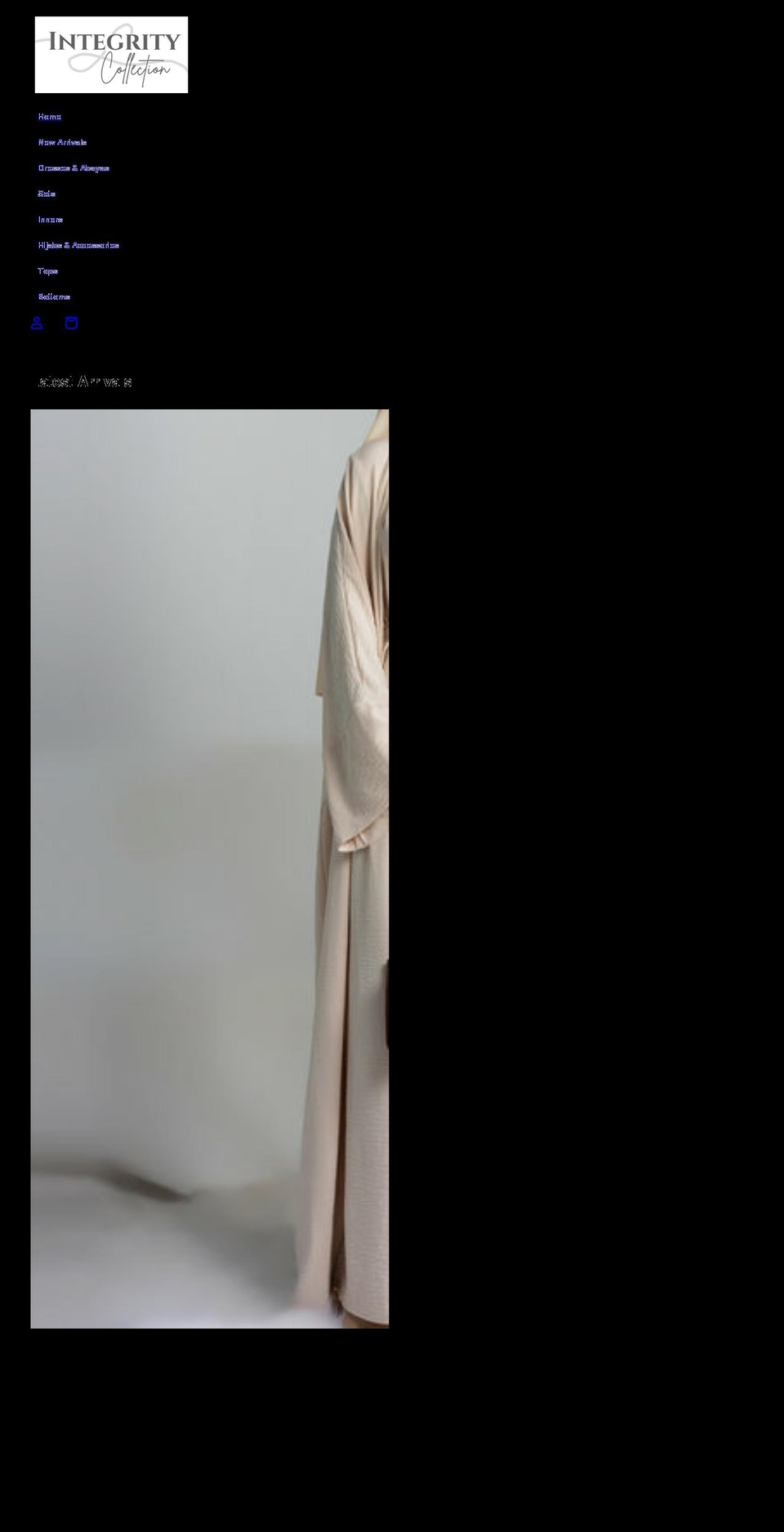 integrity-collection.com shopify website screenshot