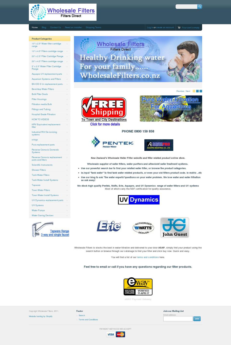 integritywatersolutions.co.nz shopify website screenshot