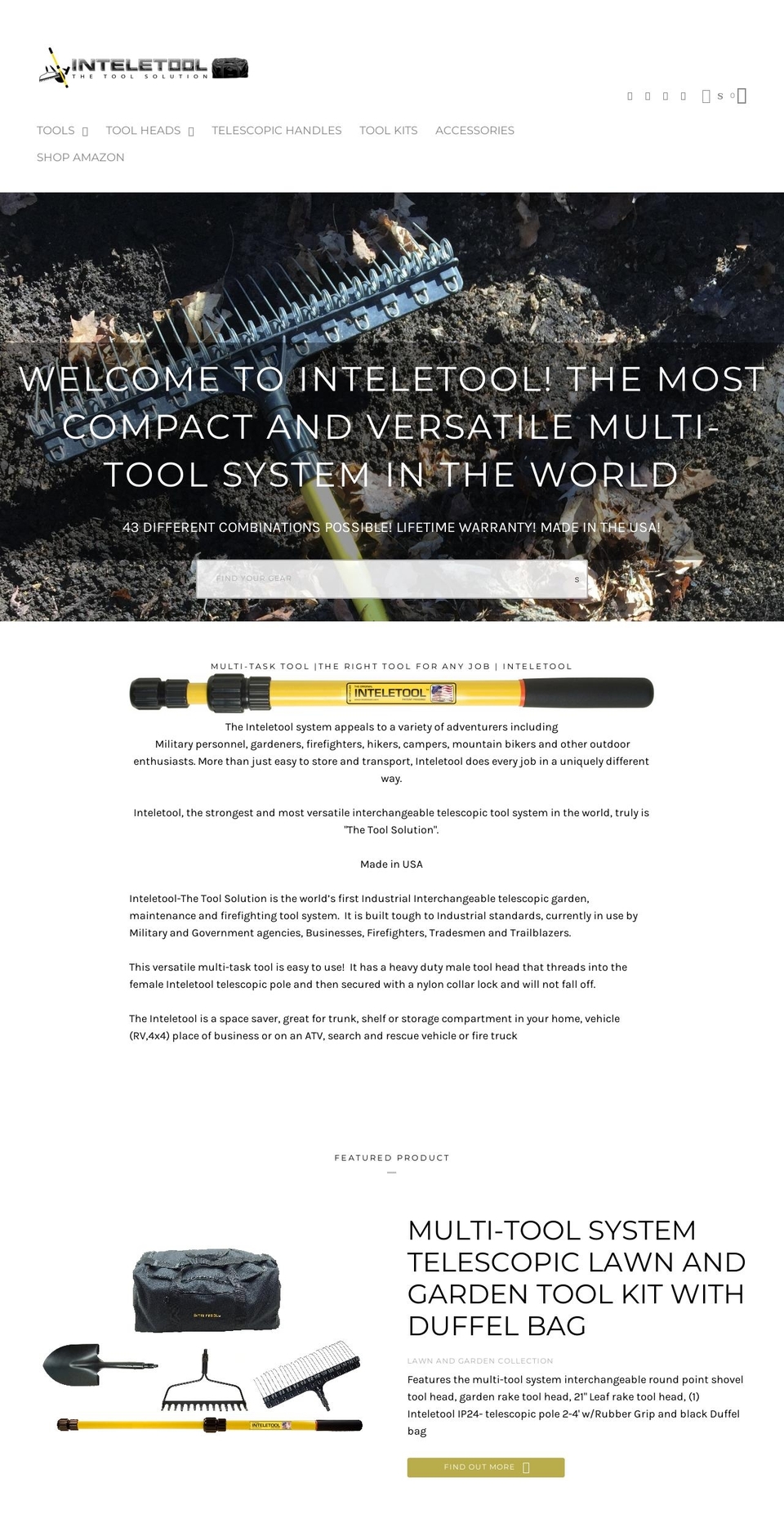 inteletool.myshopify.com shopify website screenshot