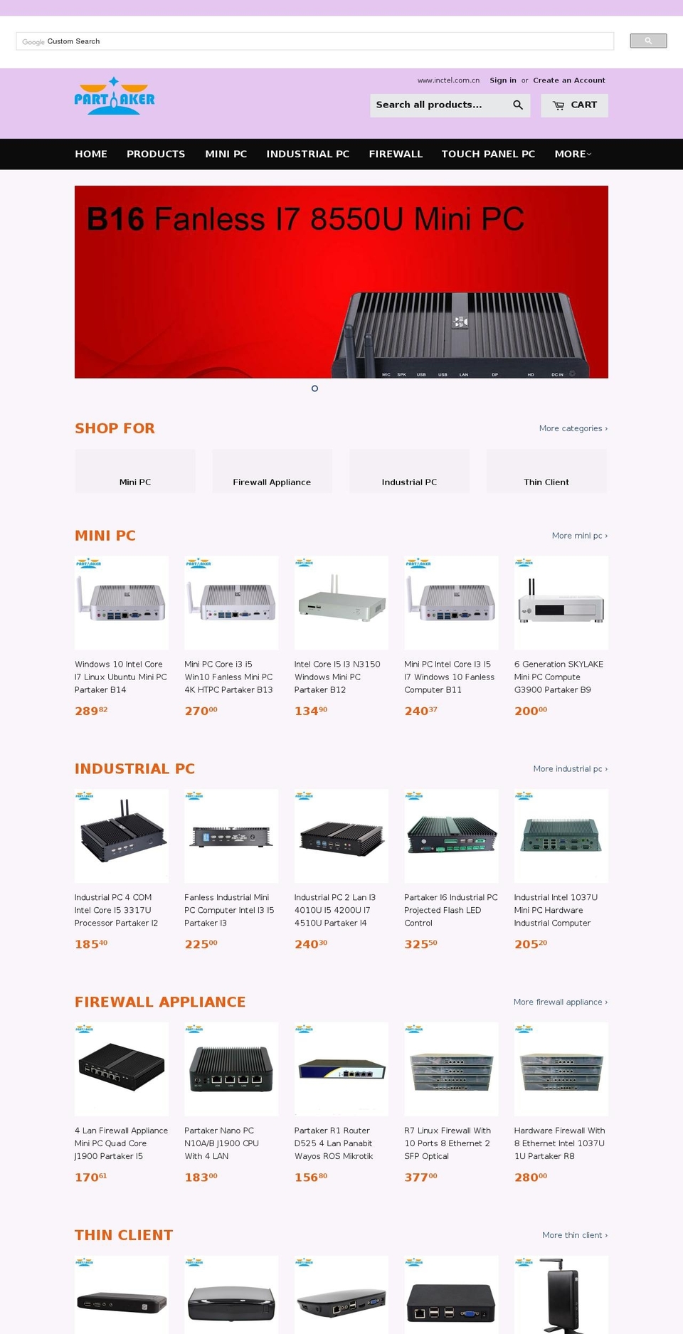 inteli7.com — Shopify storefront screenshot