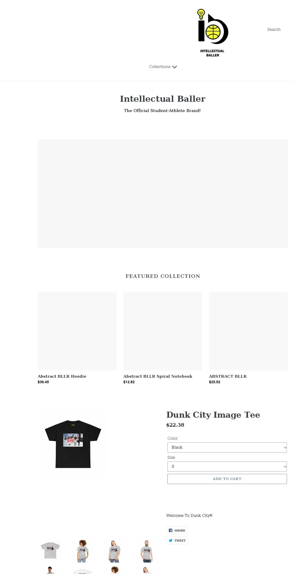 intellectualballer.com shopify website screenshot