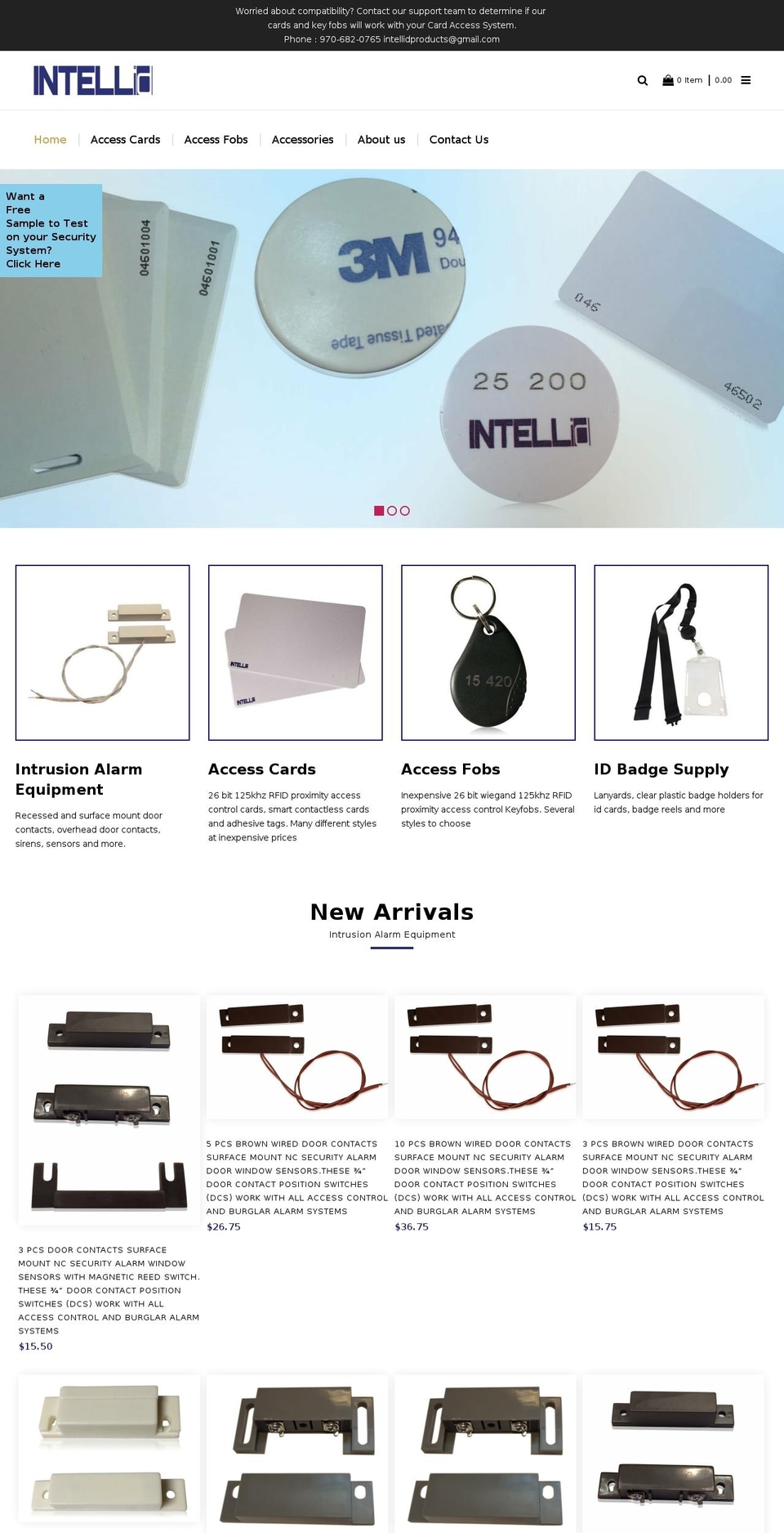 home-v1 Shopify theme site example intellid-solutions.com