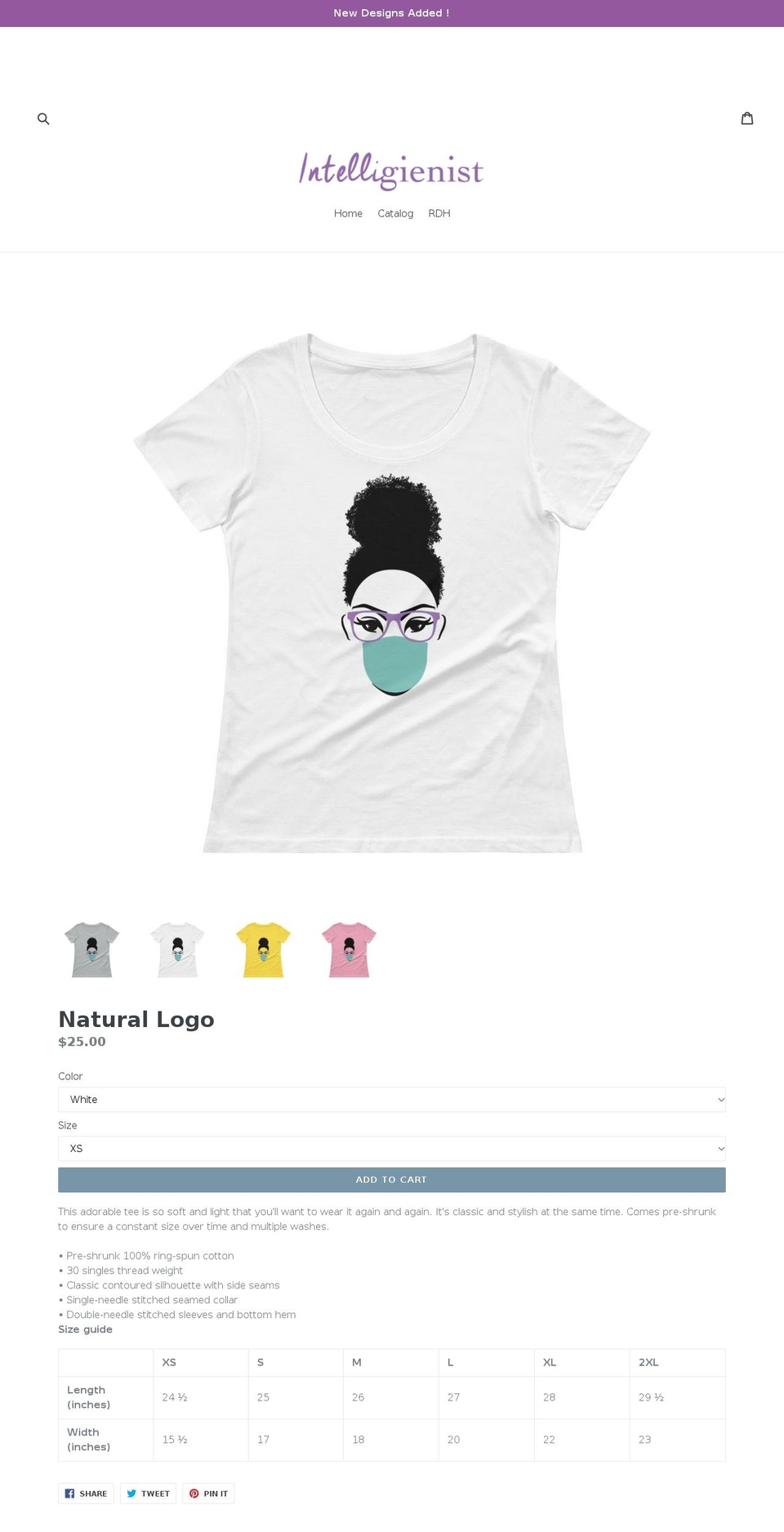 intelligienist.com — Shopify storefront screenshot