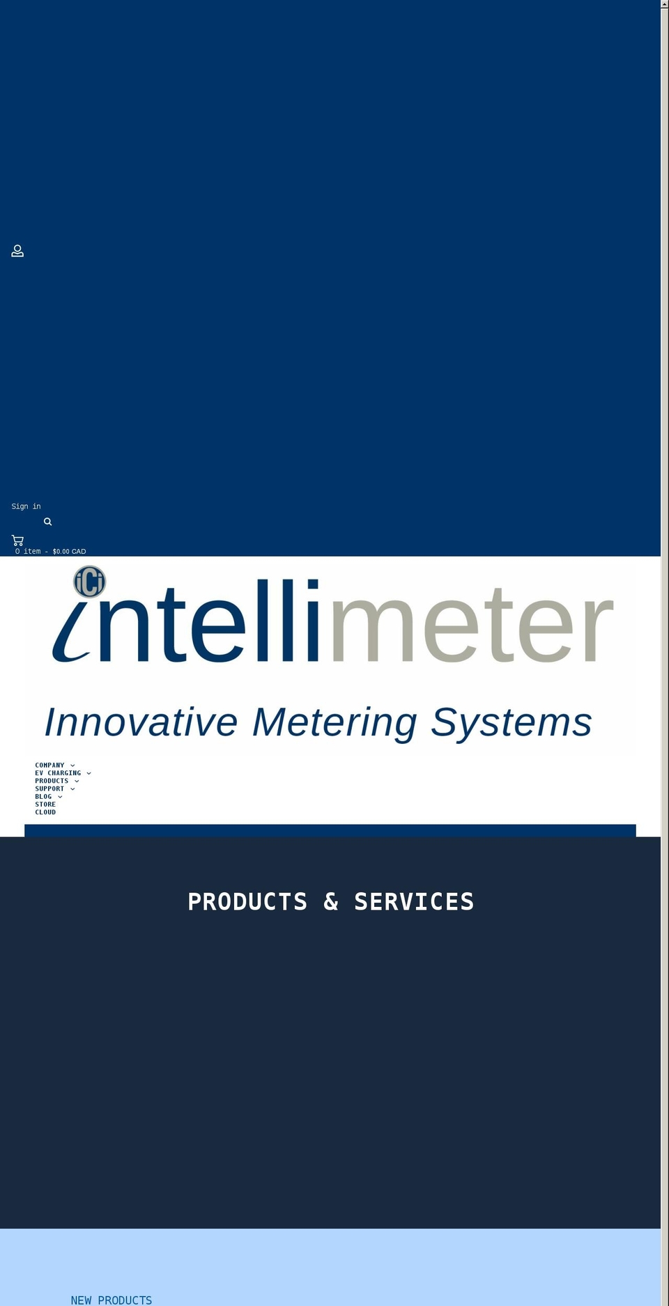 intellimeter.com shopify website screenshot