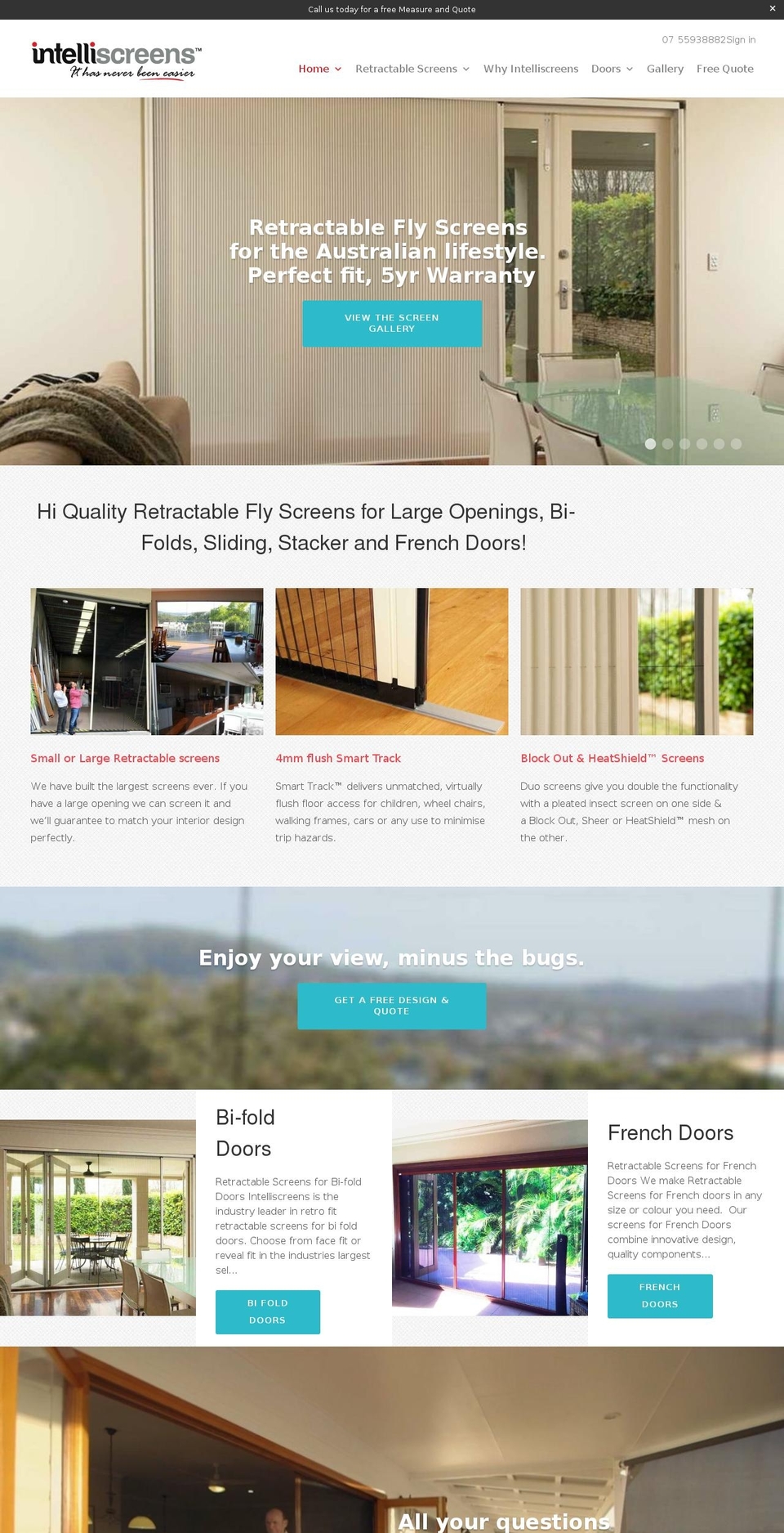 intelliscreens.com.au shopify website screenshot