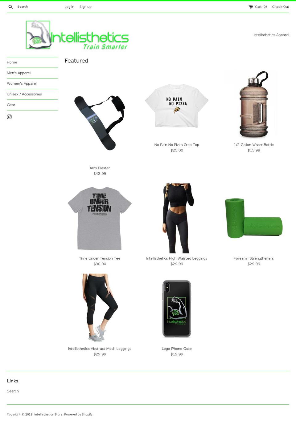 intellisthetics.store shopify website screenshot