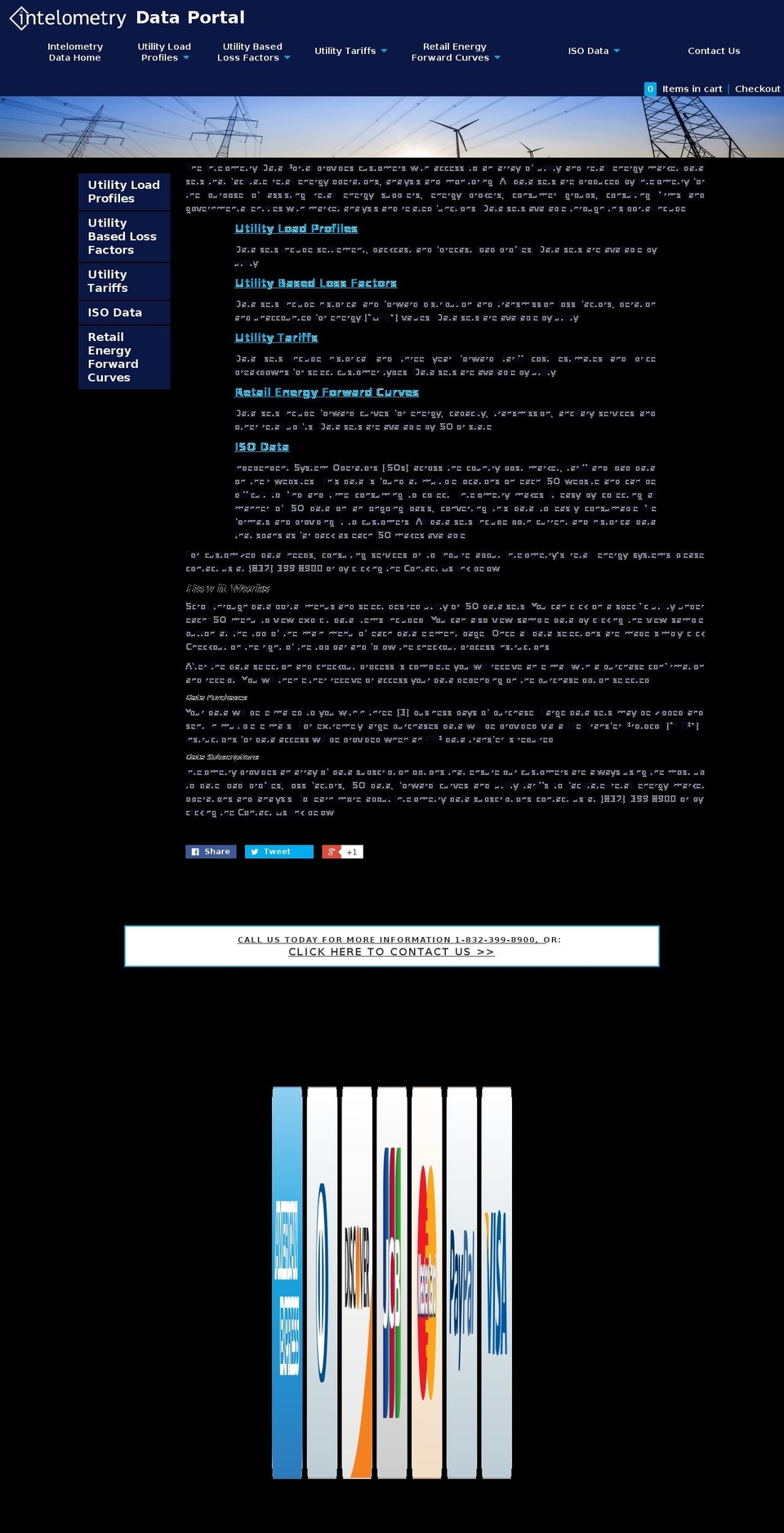 intelometrydata.com shopify website screenshot