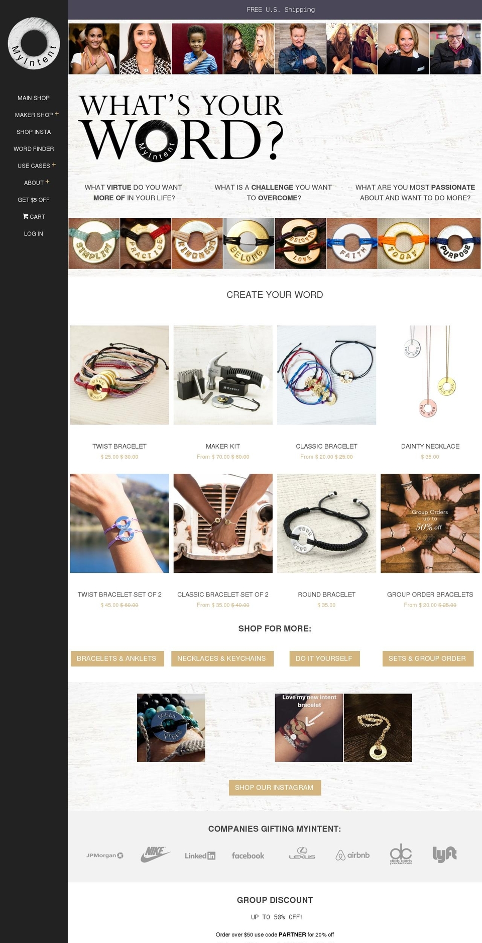 MyIntent Pop V3.2 Shopify theme site example intentbracelet.com