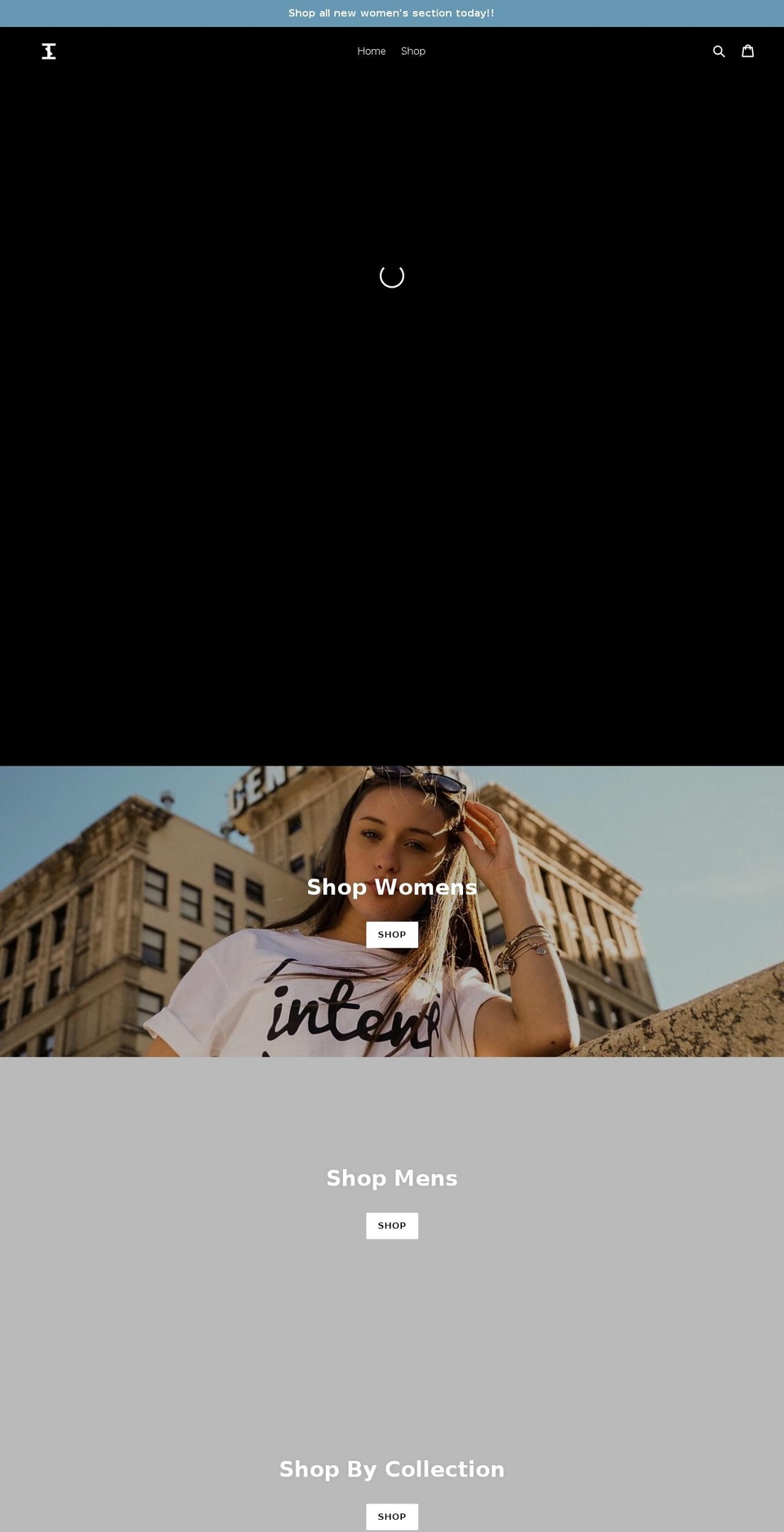 intentclothingutah.com — Shopify storefront screenshot
