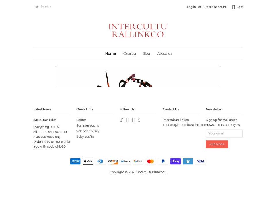interculturallinkco.com shopify website screenshot