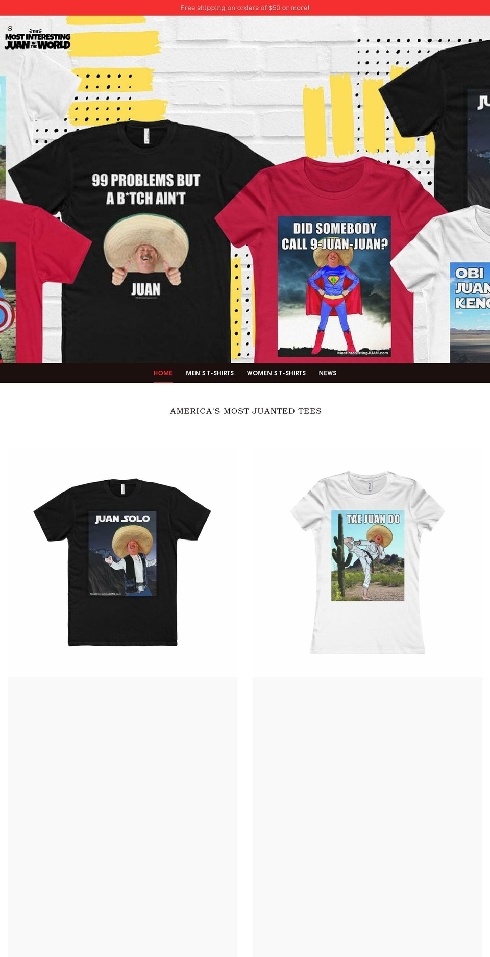 interestingjuan.com — Shopify storefront screenshot