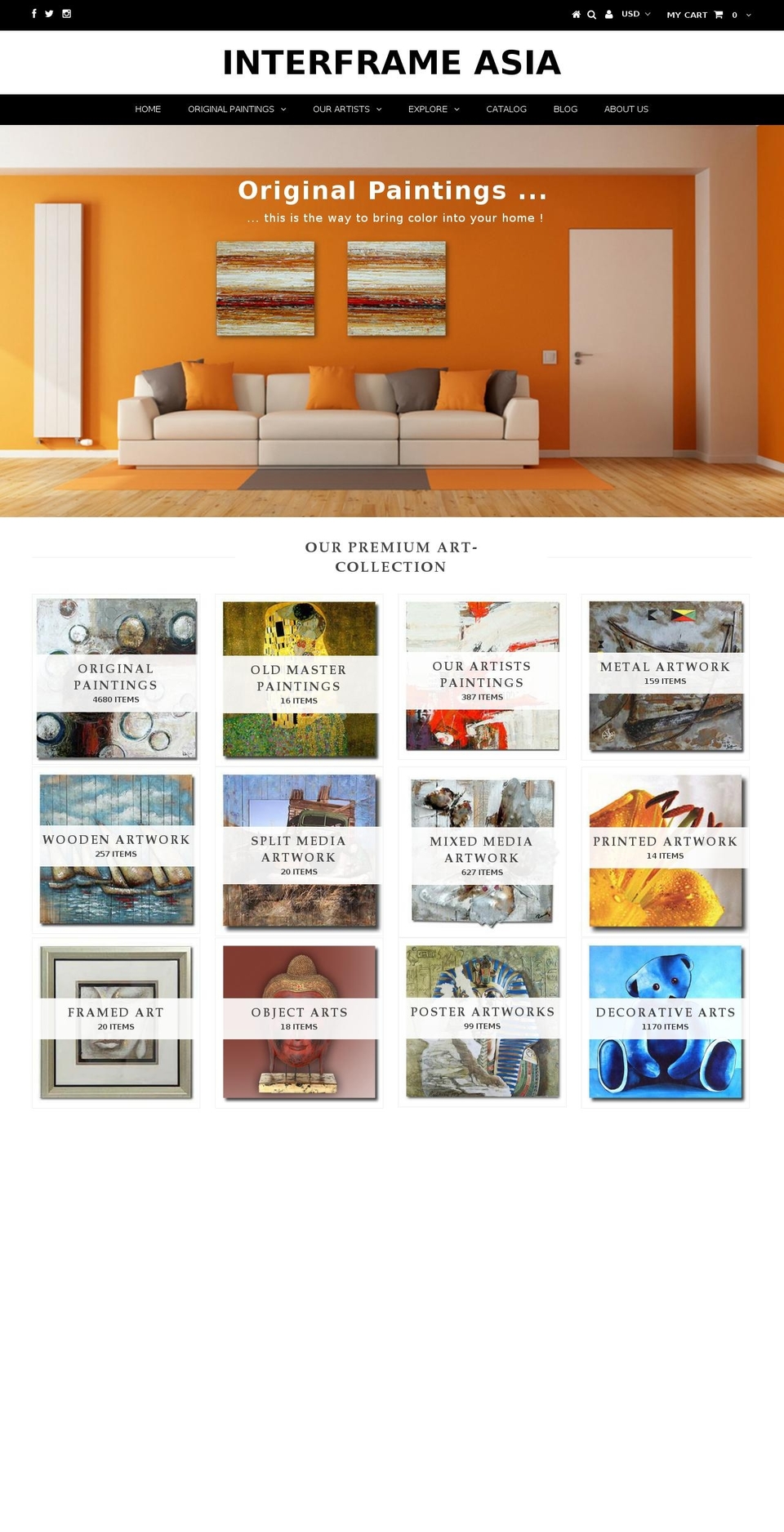 interframe.info shopify website screenshot