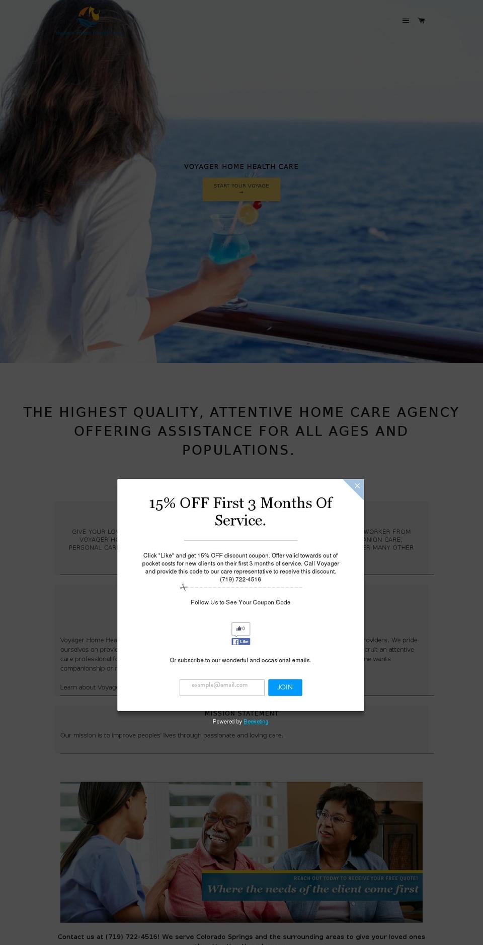 interimhomehealthcare.com shopify website screenshot