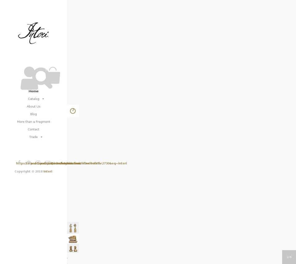 interionline.com shopify website screenshot