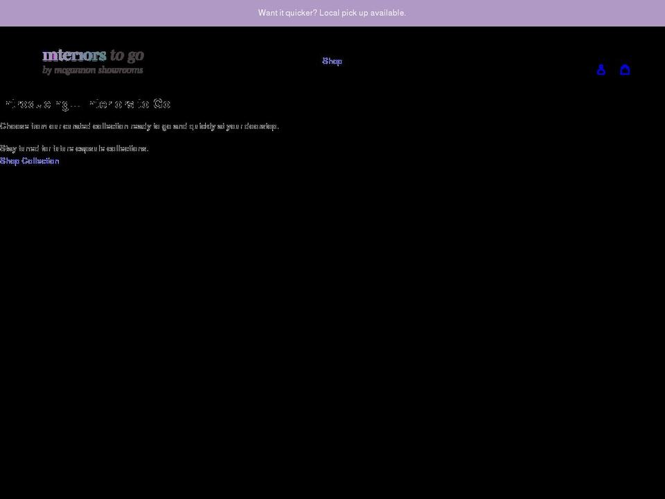 interiorstogo.com shopify website screenshot