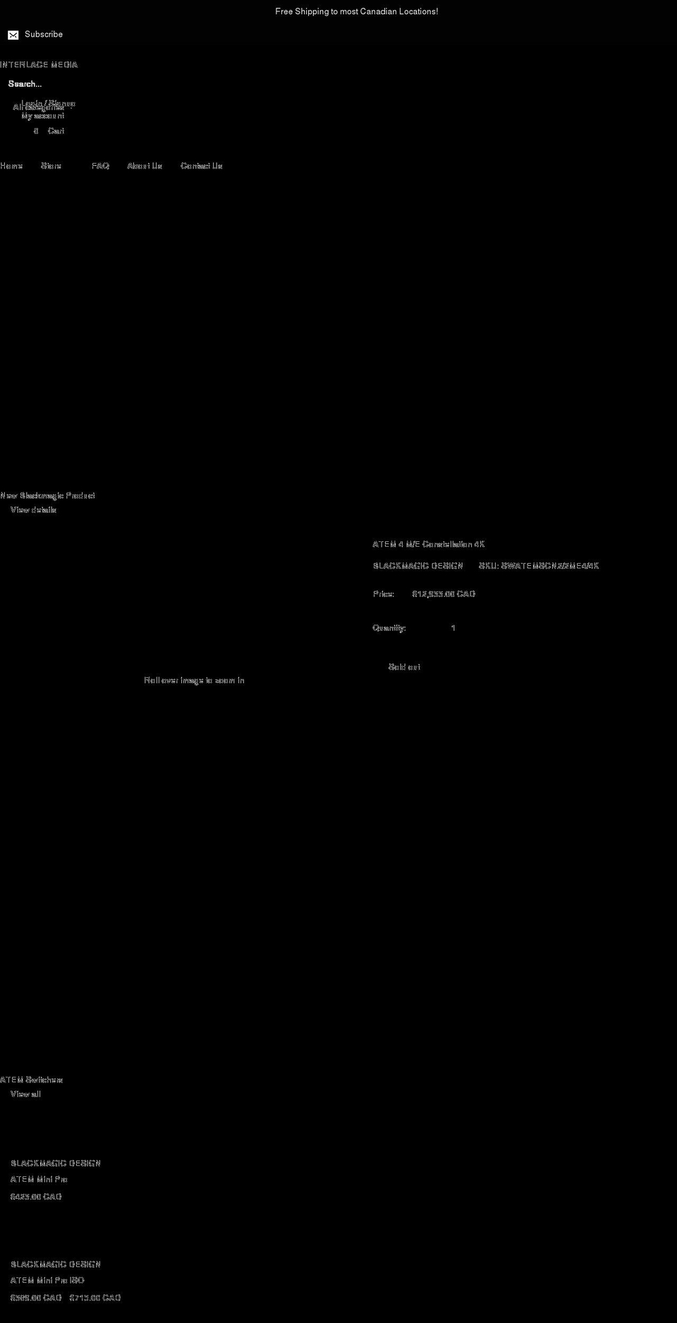 interlace.ca shopify website screenshot