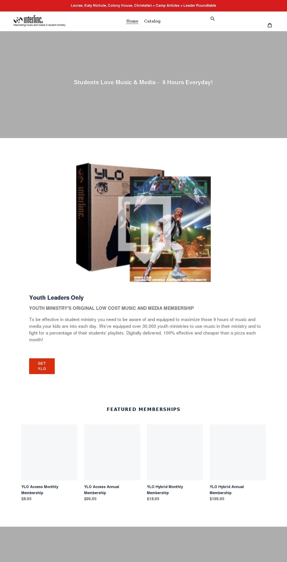 interlinc.myshopify.com shopify website screenshot