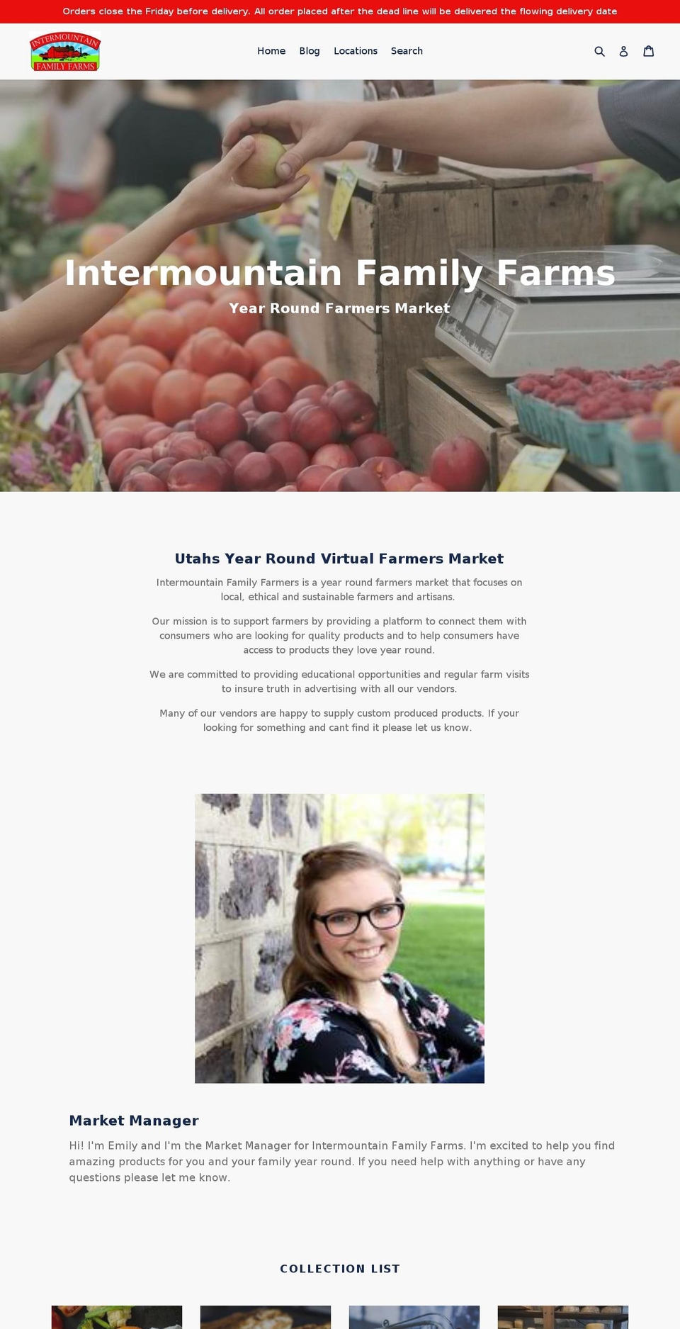 intermountainfamilyfarmers.com — Shopify storefront screenshot