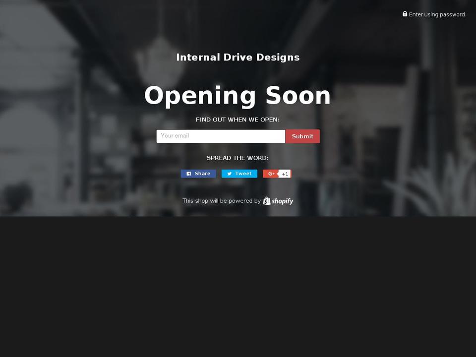 internal-drive-designs.com shopify website screenshot