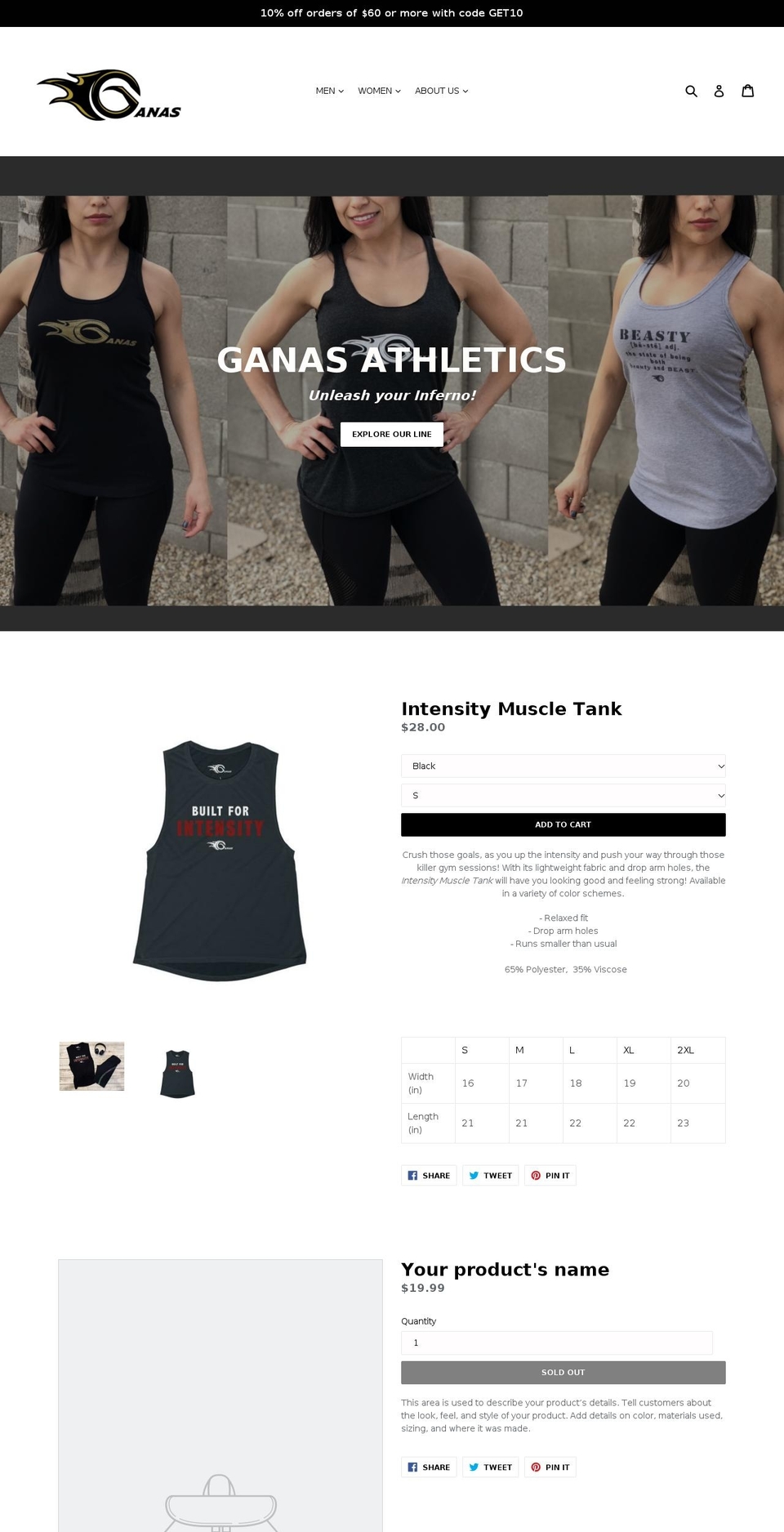 internalinferno.com — Shopify storefront screenshot