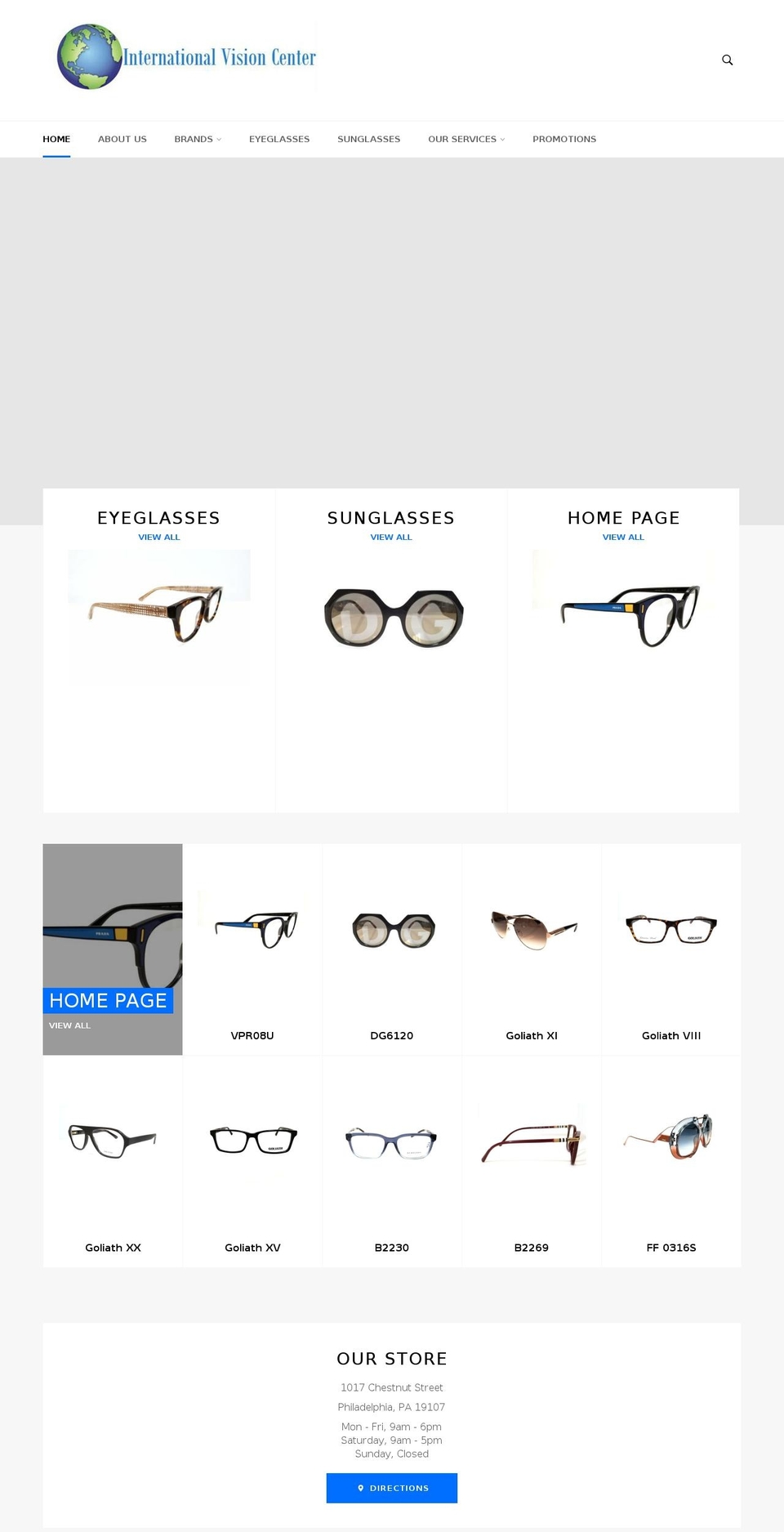 internationalvisionus.com shopify website screenshot