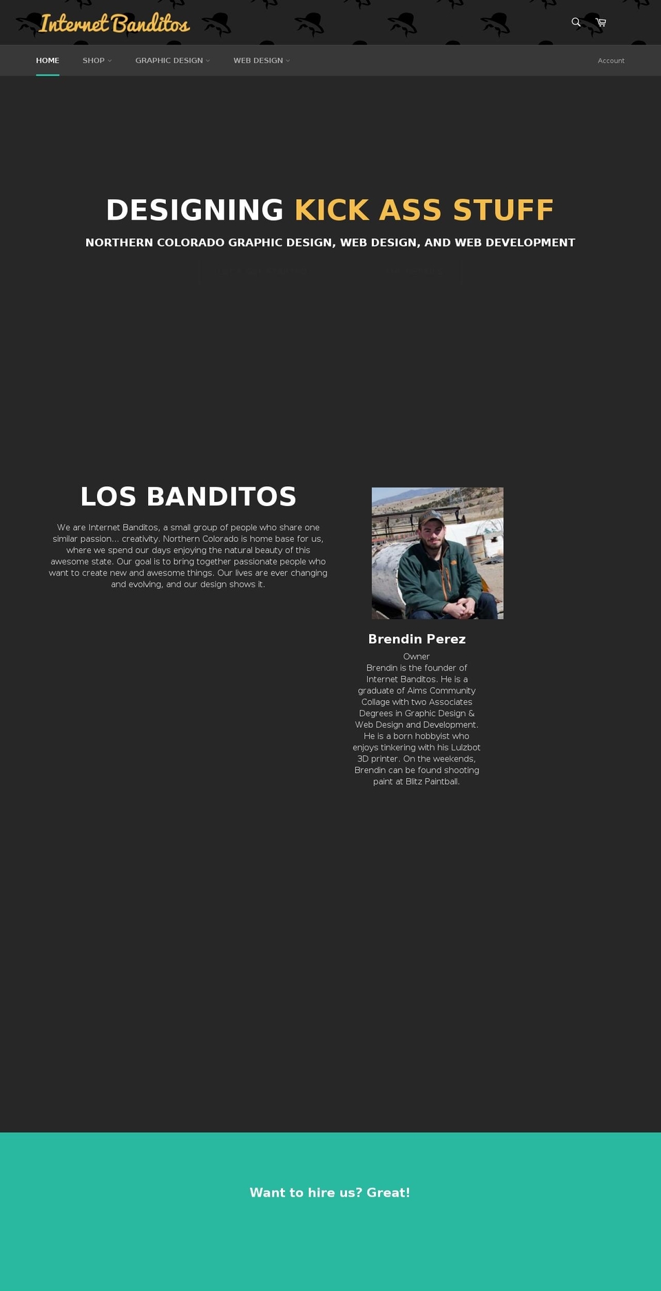 internetbanditos.com shopify website screenshot