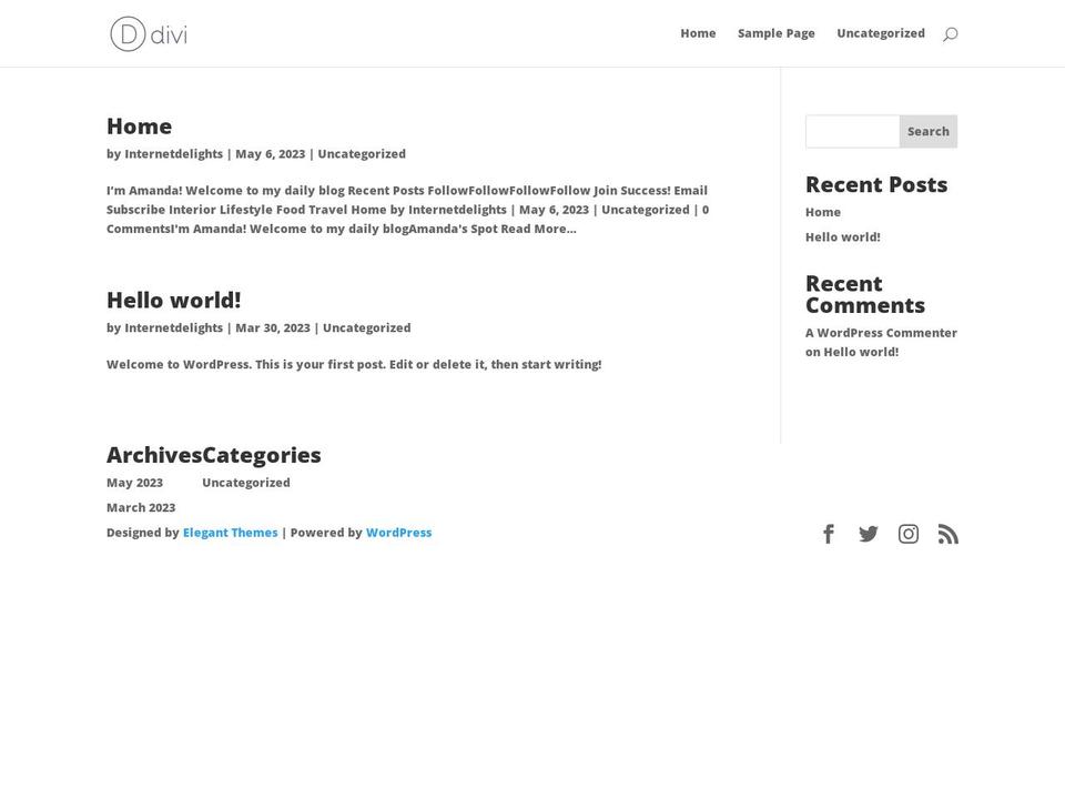 internetdelights.com — Shopify storefront screenshot