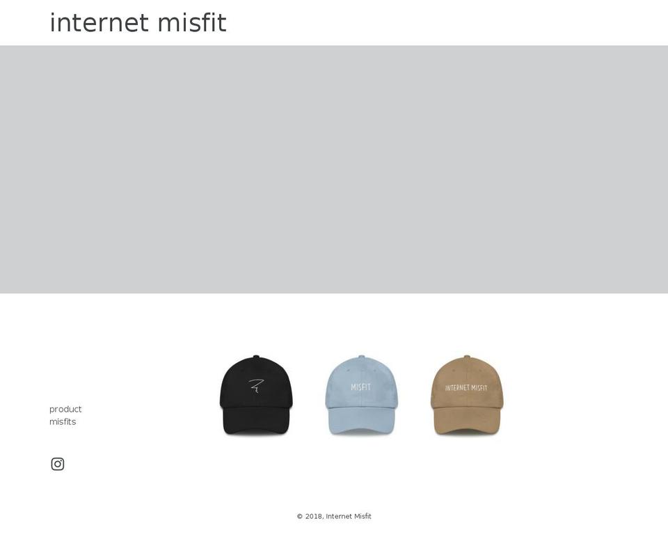 internetmisfit.com — Shopify storefront screenshot