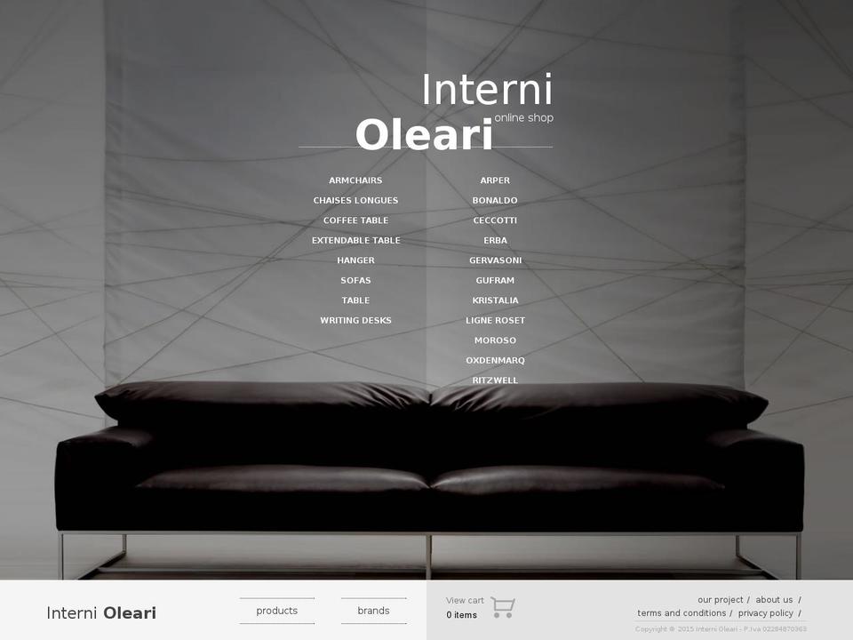 internioleari.it shopify website screenshot