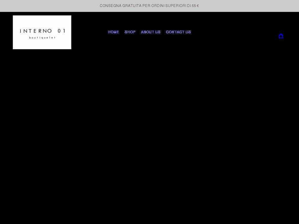 interno01.com shopify website screenshot