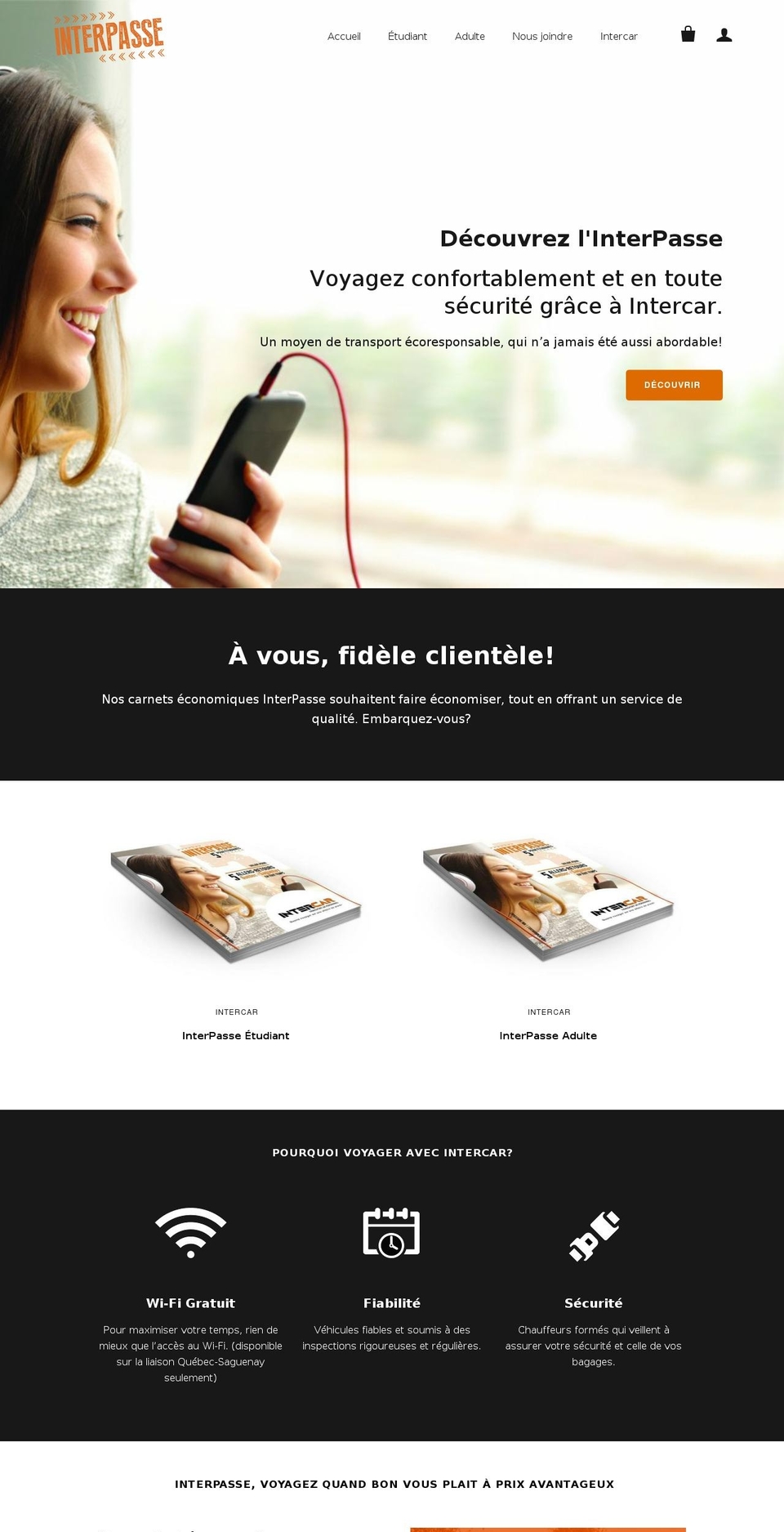 interpasse.ca shopify website screenshot