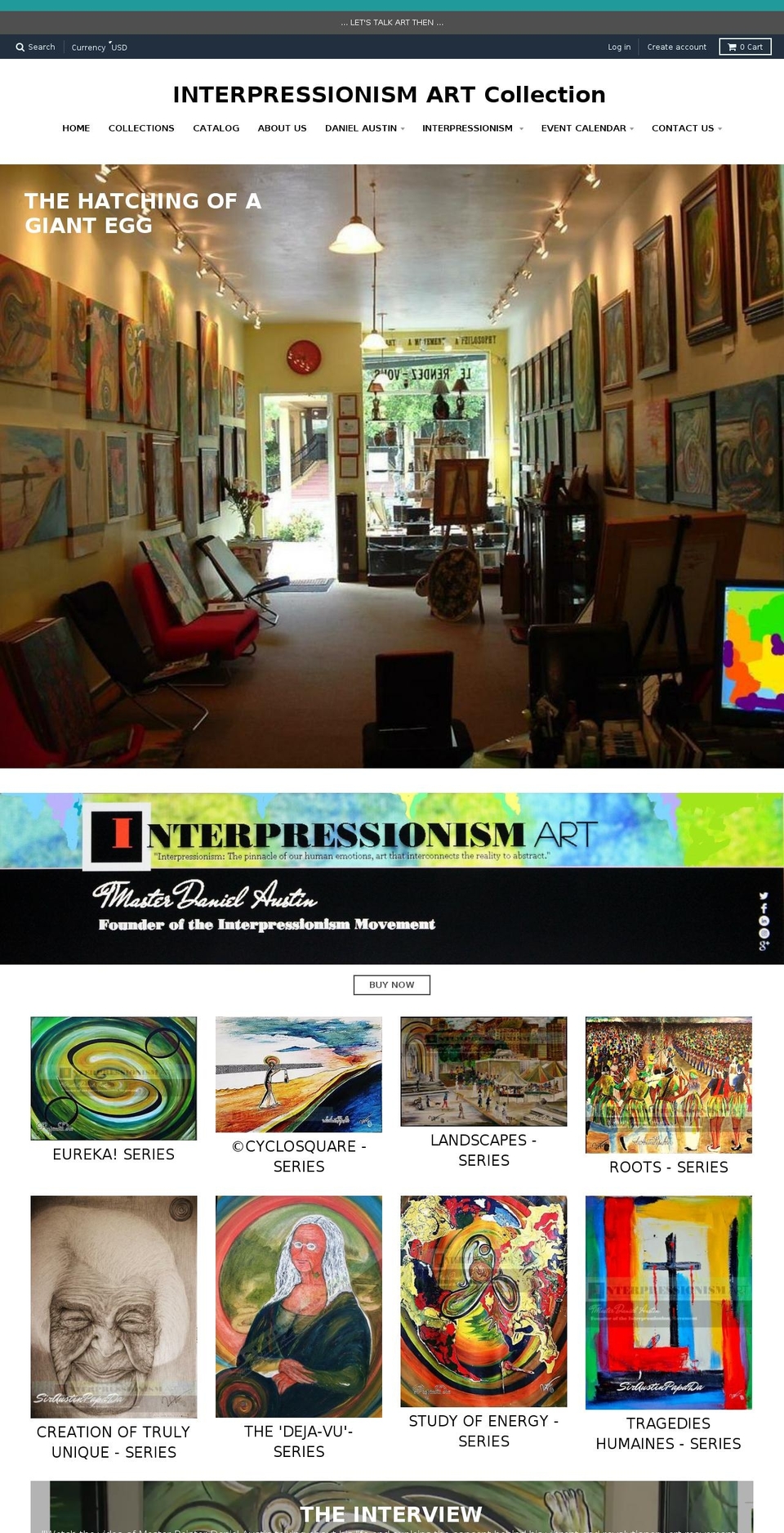 interpressionism.com shopify website screenshot