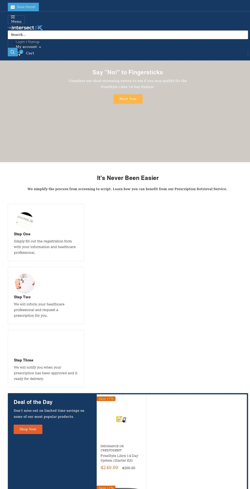 intersectrx.com shopify website screenshot