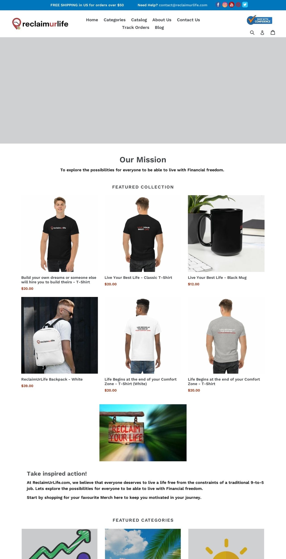interskystore.com shopify website screenshot