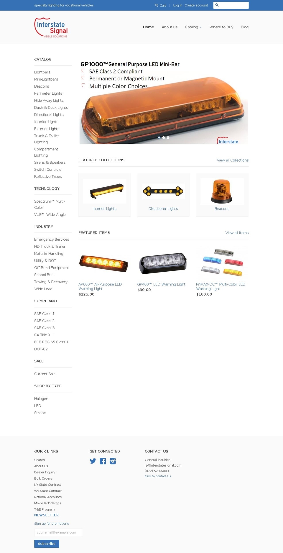 interstatesignal.com shopify website screenshot