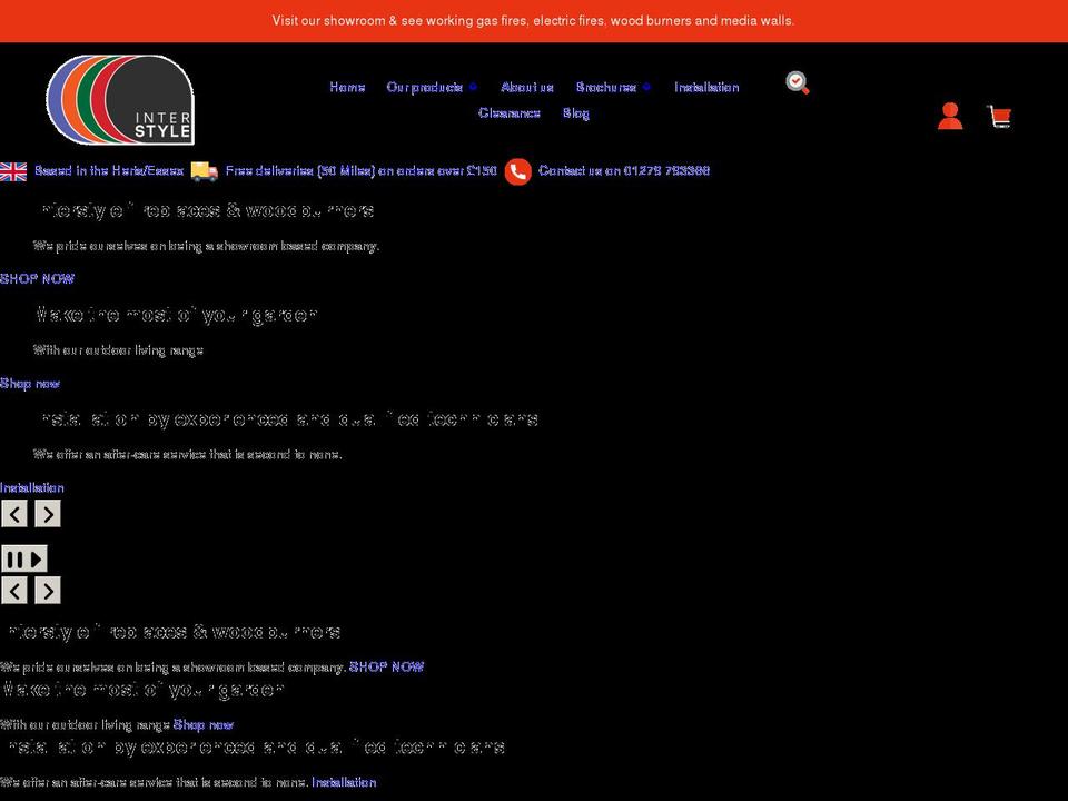 interstyle.co.uk shopify website screenshot