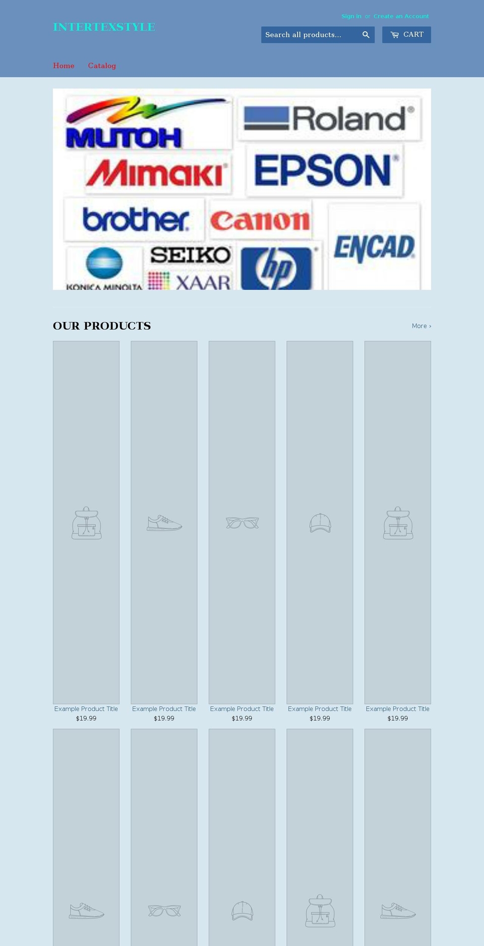intertexstyle.com — Shopify storefront screenshot