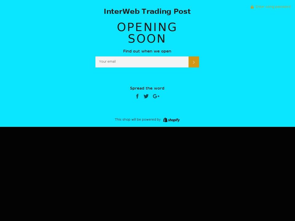 interwebtradingpost.com — Shopify storefront screenshot