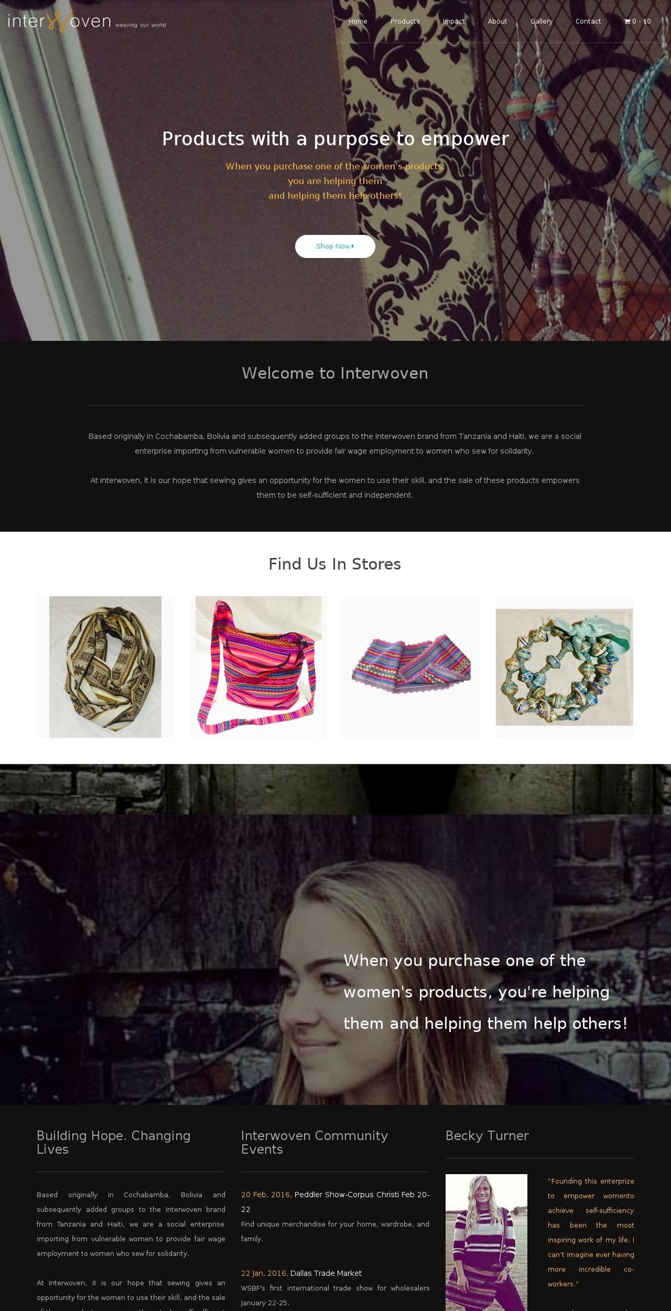 interwoven.us shopify website screenshot