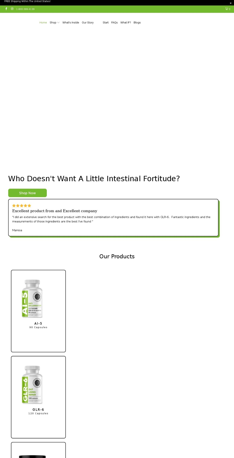 New Theme Shopify theme site example intestinal-fortitude.com