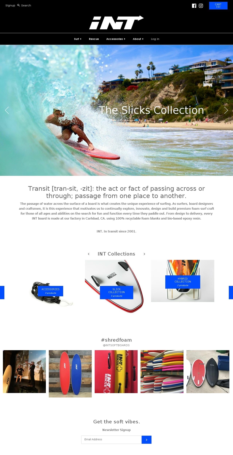 intfoamworks.com — Shopify storefront screenshot
